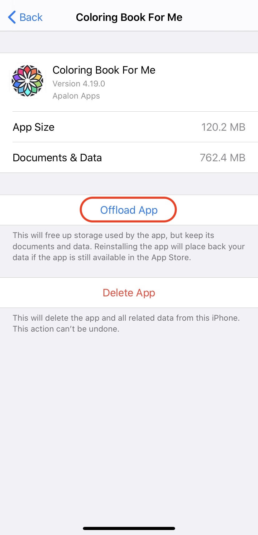 How do I uninstall and reinstall an app without losing data?